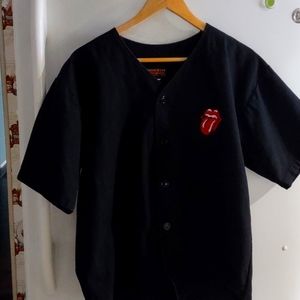 Vintage 1994 100% cotton made in the USA Rolling Stones button up shirt.